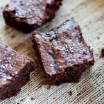 baked sweet and salty brownie