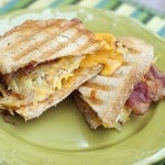 bacon and egg panini