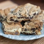 chocolate chip cookie cheesecake bars recipe