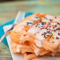 Orange Dream Dessert Waffles recipe by bunsinmyoven.com