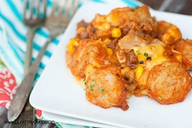 Sloppy Joe Tater Tot Casserole recipe