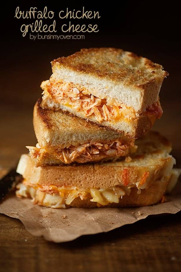 Buffalo Chicken Grilled Cheese — Buns In My Oven