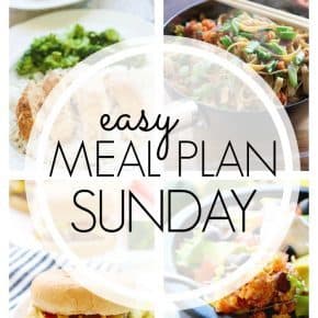 An easy weekly meal plan!