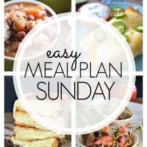 An easy weekly meal plan full of family favorite recipes!