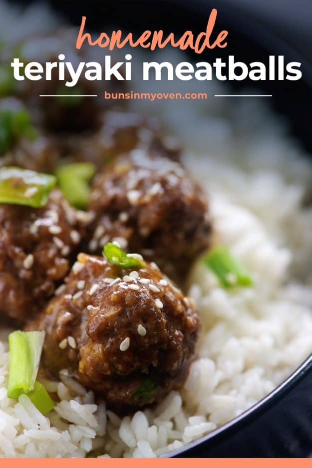 meatballs in bowl with rice.