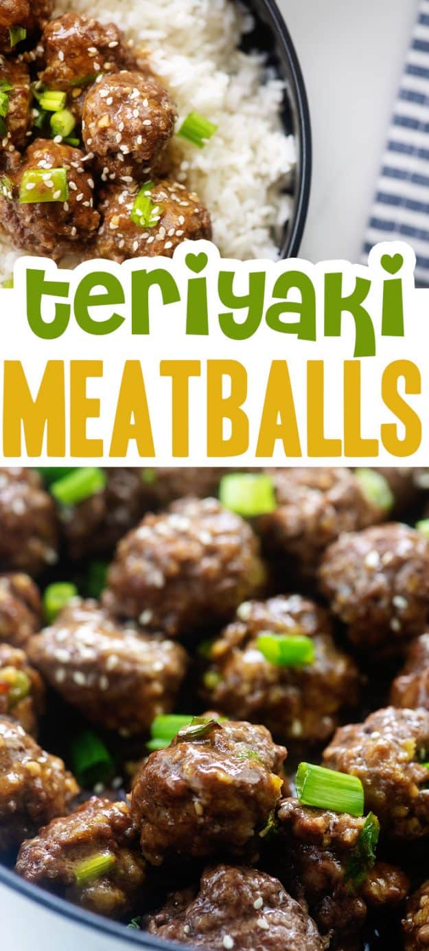 collage of meatball images.