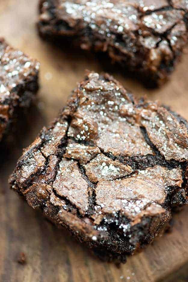 brownies on a cutting board