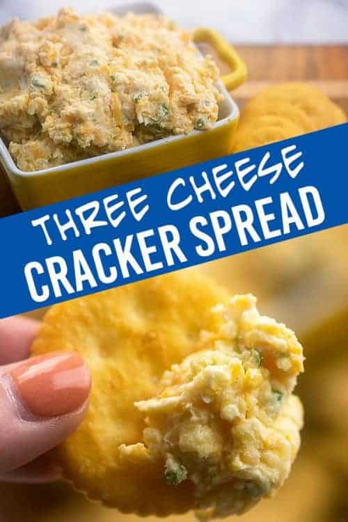 Three cheese cracker spread cover photo.