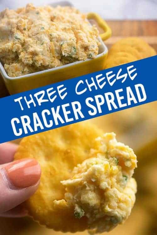 Cheese Spread - made with three different cheeses and perfect for dipping!