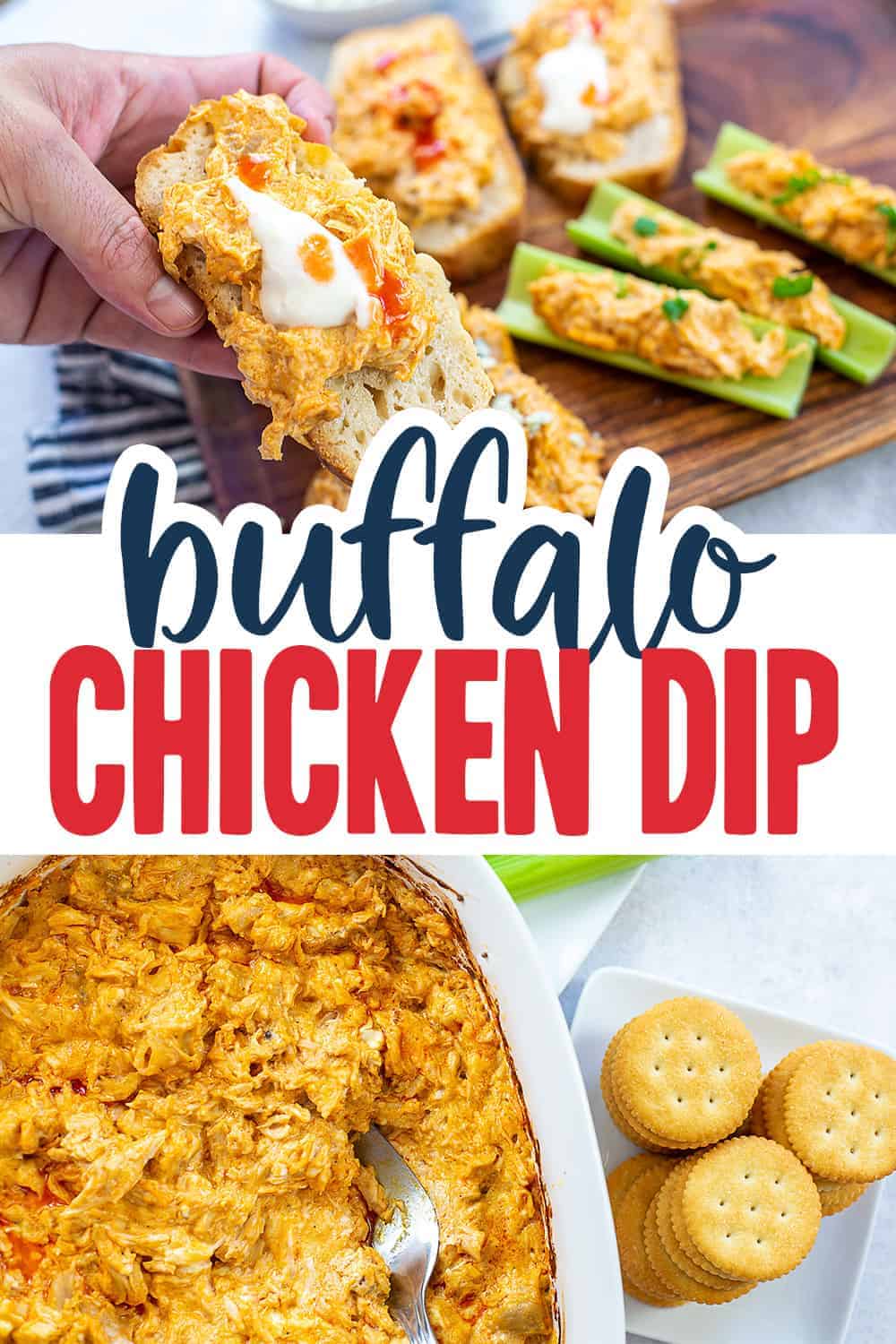Easy Buffalo Chicken Dip Recipe | Buns In My Oven