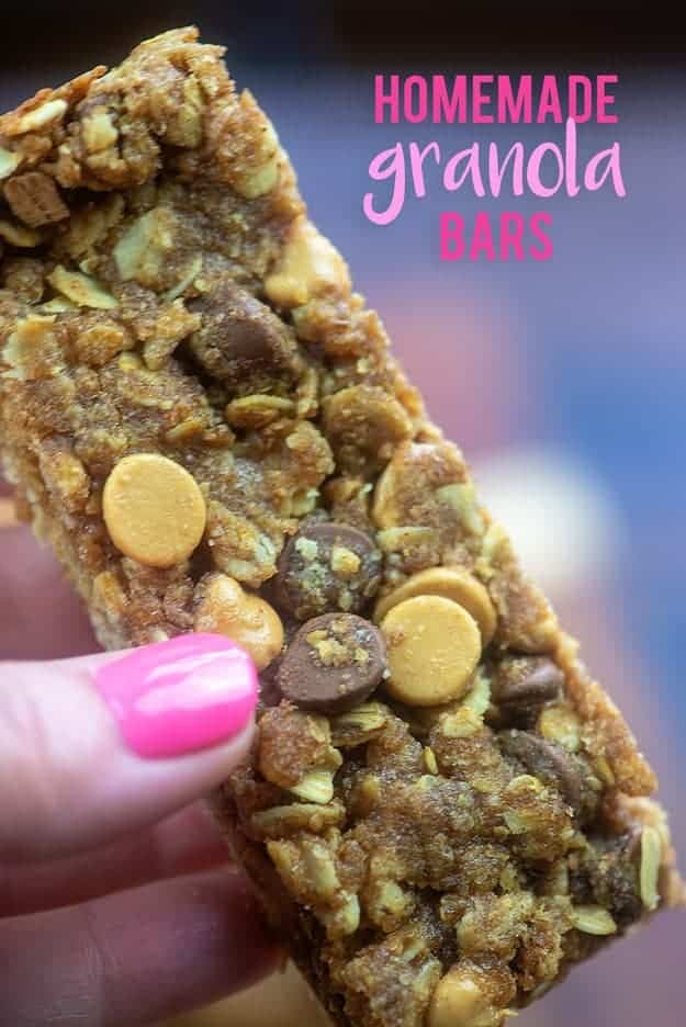 Homemade granola bars.