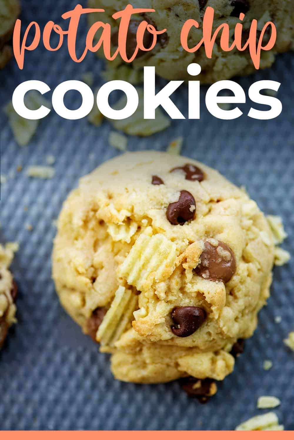 potato chip cookies on sheetpan.