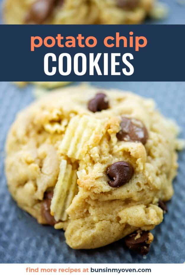 cookie with chocolate and potato chips.