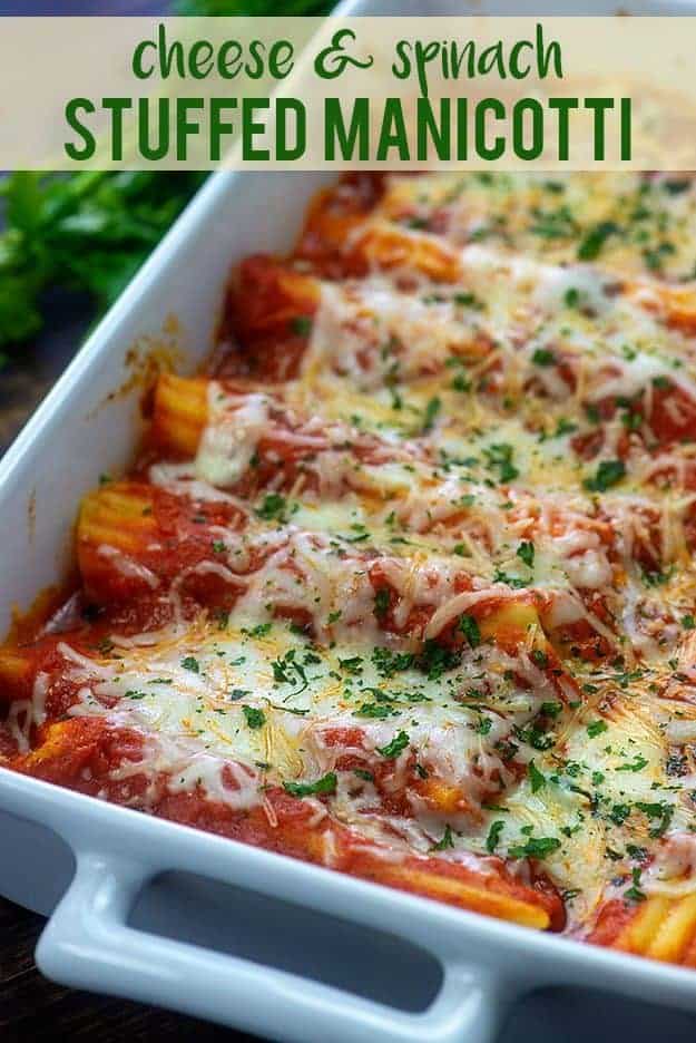 baked manicotti recipe