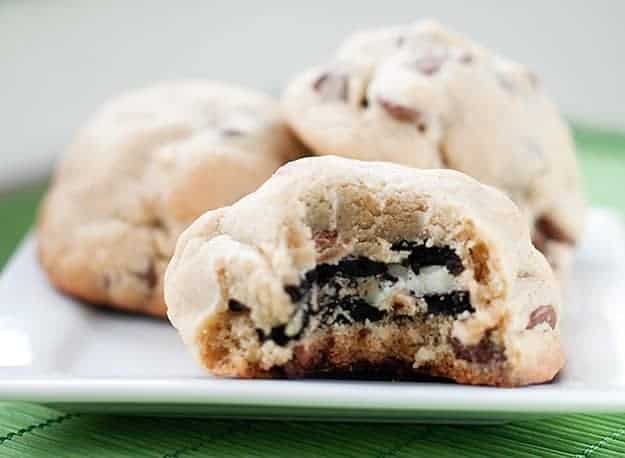 Oreo Stuffed Chocolate Chip Cookies