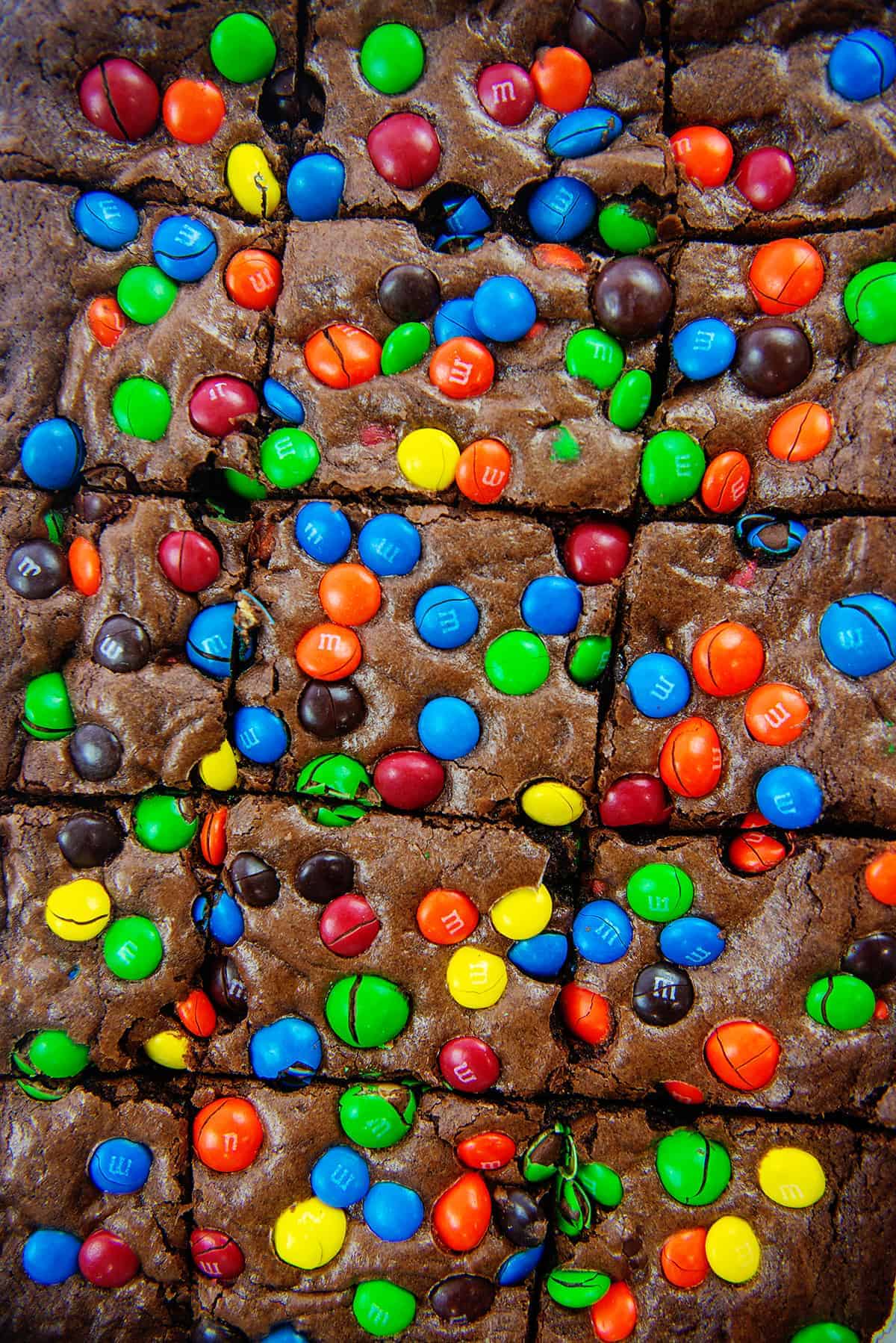 pan full of brownies.