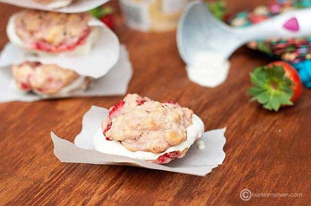 Strawberry Shortcake Cookies & Ice Cream Sandwiches