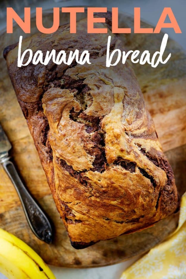 banana bread with nutella.