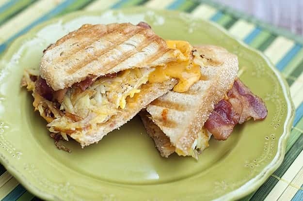 bacon and egg panini