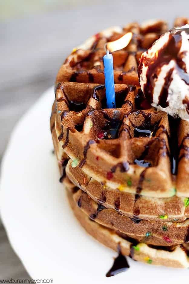 birthday cake waffles recipe