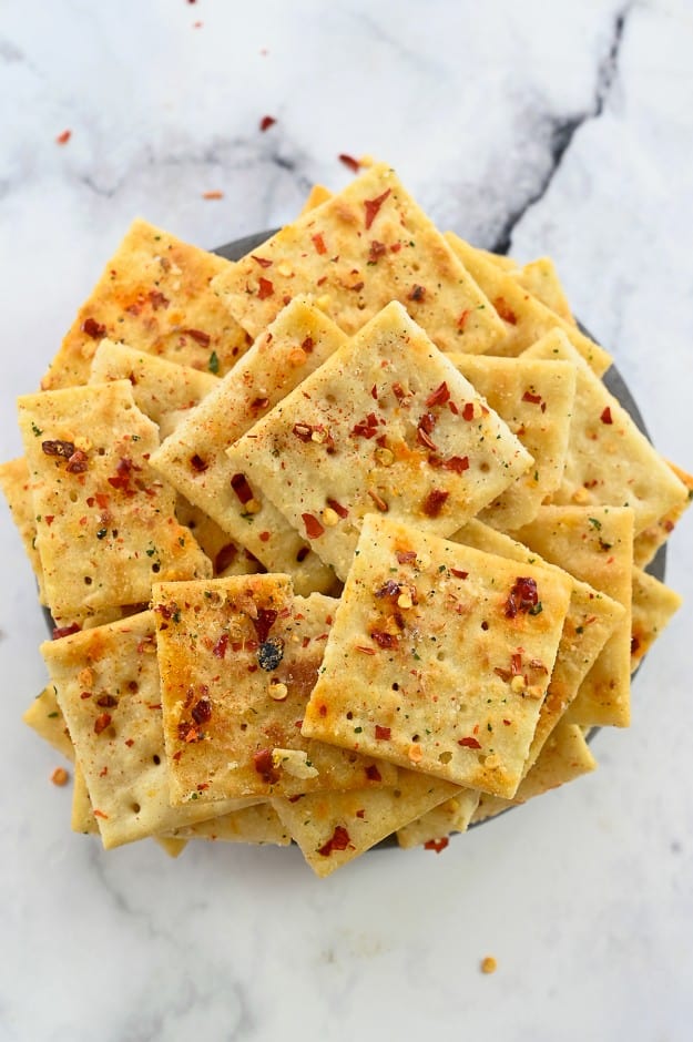 stack of firecrackers on plate.