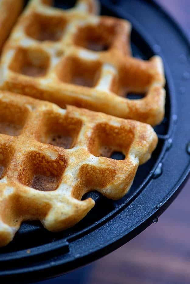 The Best Belgian Waffle Recipe - super crisp and airy!