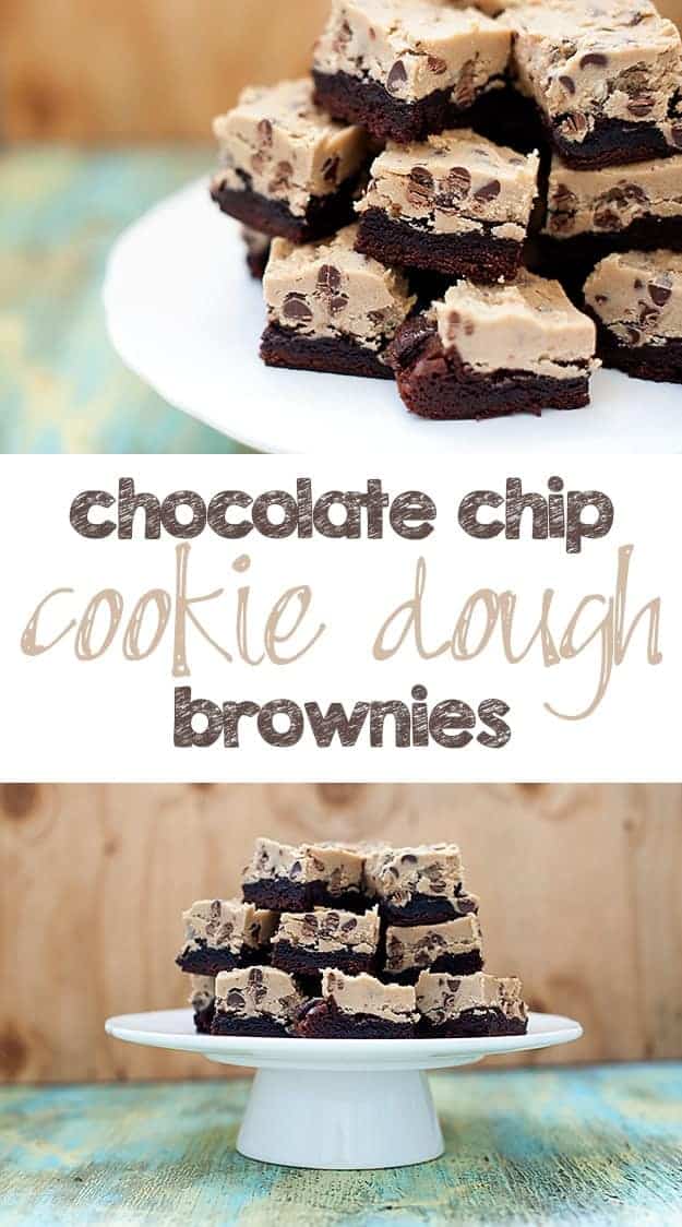 chocolate chip cookie dough brownies