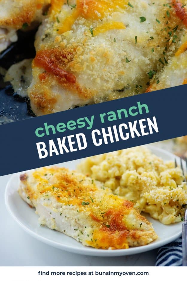 collage of baked chicken images.