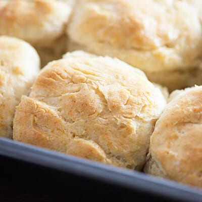 easy homemade biscuits in baking dish