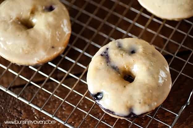 Blueberry Buttermilk Cake Donuts recipe