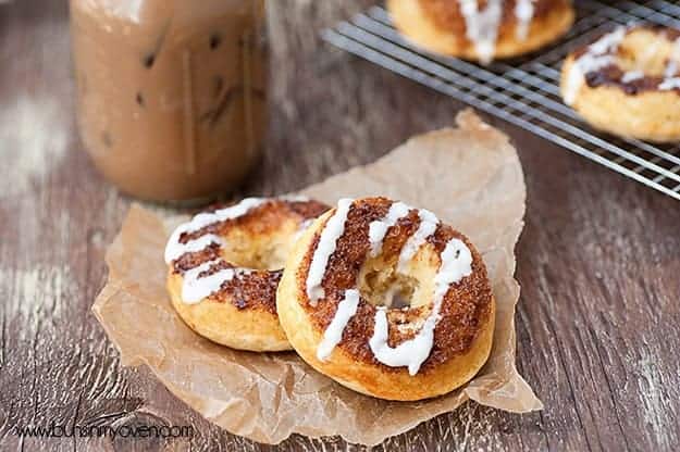 cinnamon roll baked donuts recipe