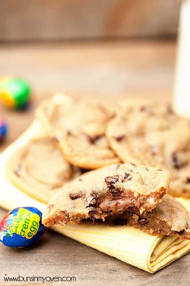 cadbury creme egg stuffed cookies recipe