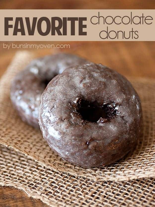 Glazed Chocolate Cake Donuts - my favorite recipe!