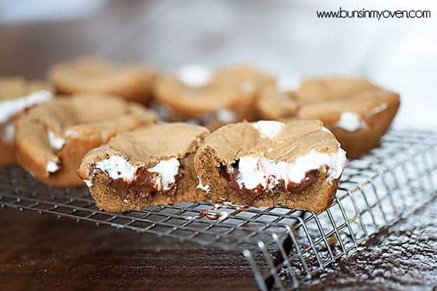 Peanut Butter S'mores Cookie Cups recipe