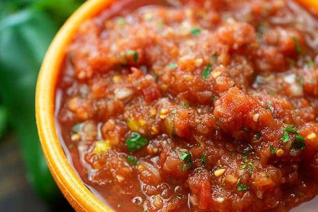 salsa recipe in bowl