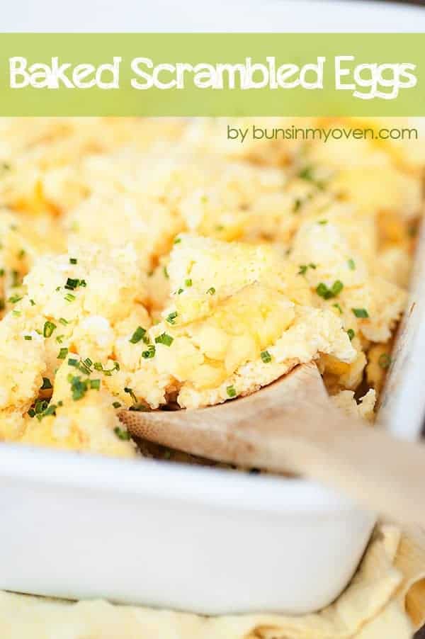 Baked Scrambled Egg Recipe | easier than stove top eggs and SO EASY!