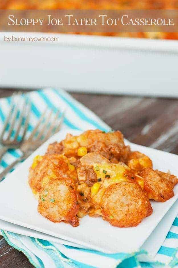 sloppy joe tater tot casserole