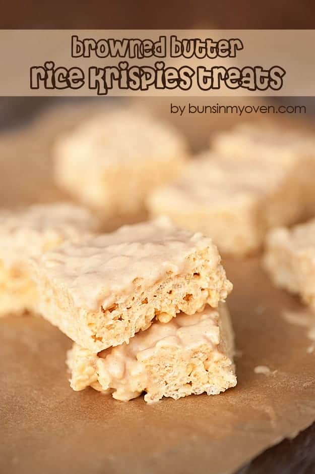 Browned Butter Rice Krispies Treats - you've never had a krispies treat like this before!!