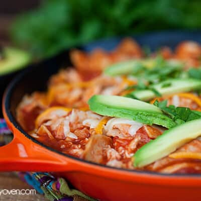 chicken enchilada skillet recipe