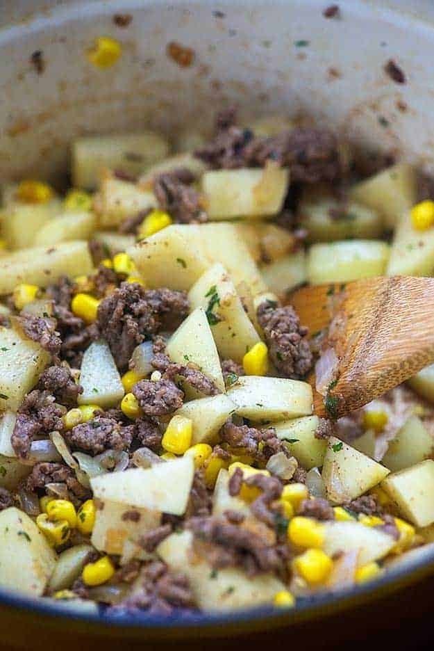 ingredients for cheeseburger soup recipe