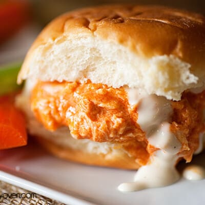 buffalo chicken pulled sandwiches recipe