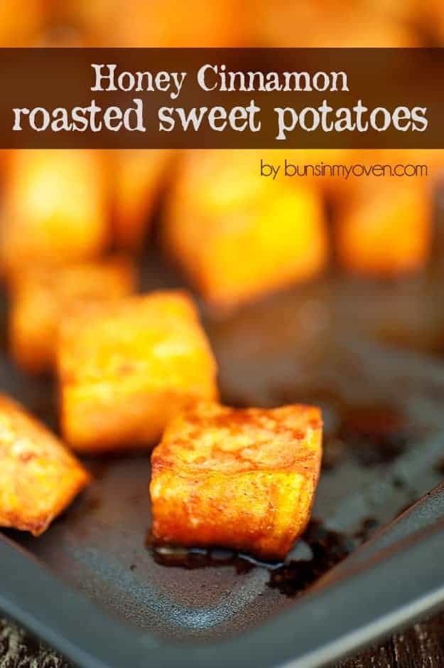 honey cinnamon roasted sweet potatoes recipe