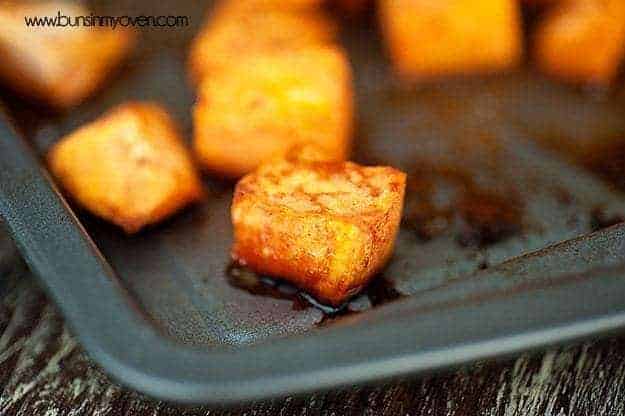 Honey Cinnamon Roasted Sweet Potatoes recipe
