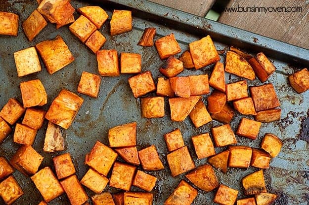 honey cinnamon roasted sweet potatoes recipe