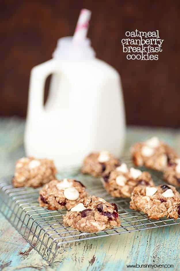 oatmeal cranberry breakfast cookies recipe