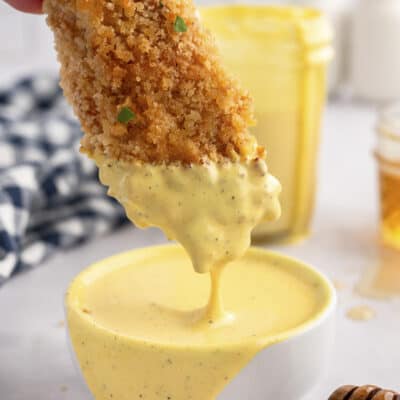 baked chicken strips with honey mustard