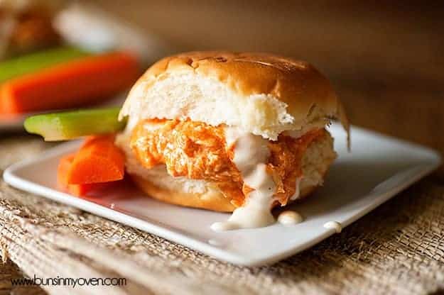 pulled buffalo chicken sandwiches recipe