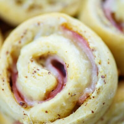 pile of ham and swiss pinwheels