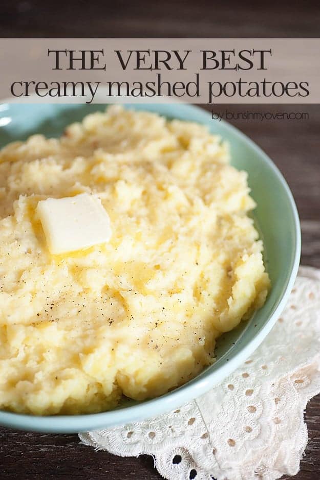 The Very Best Creamy Mashed Potatoes - you won't believe the secret ingredient to get these potatoes velvety smooth and creamy! 