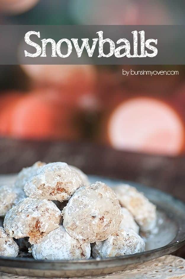 Snowballs Cookie Recipe